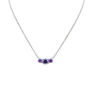 Sterling Silver Amethyst Necklace