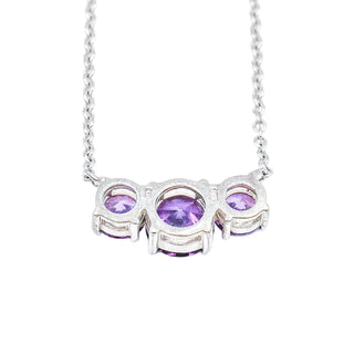 Sterling Silver Amethyst Necklace