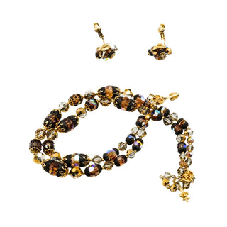 Vintage Signed Vendome Demi-Parure Necklace And Earrings Set