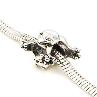 Sterling Silver Two Frogs Charm Marked 925 BG
