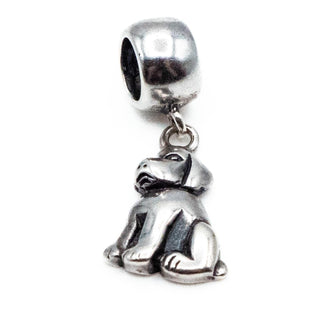 Puppy Dog Sterling Silver Charm Dangle Pendant