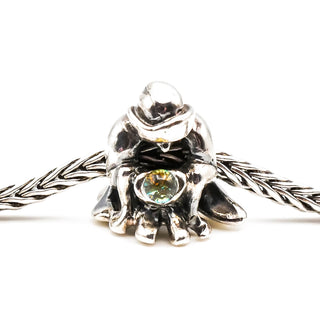 TROLLBEADS Rare The Seer Bead Sterling Silver Charm