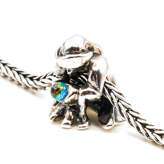 TROLLBEADS Rare The Seer Bead Sterling Silver Charm