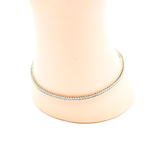 Rhonda Sutton Sterling Silver 7.9-Inch Snake Chain Charm Bracelet