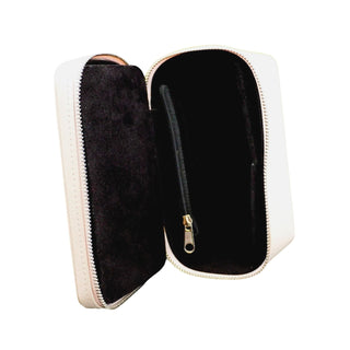 PANDORA Tan Leather Jewelry Travel Box