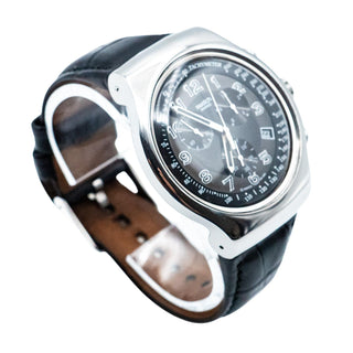 Swatch Irony The Chrono Turn Your Black Watch YOS440