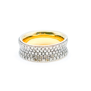 Vintage Moissanite Ring Size 6.5 in Gold Over Sterling Silver