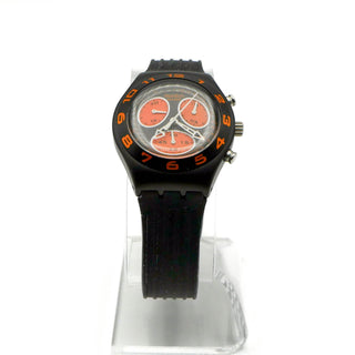 Swatch BLACKINO Irony Midi Chrono Watch (YMB4000)