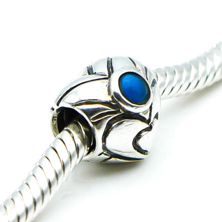 CHAMILIA December Birthstone Sterling Silver Heart Charm With Turquoise