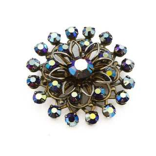 Vintage 1950's AB Rhinestone Brooch