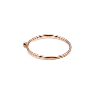 Rose Gold Plated Sterling Silver December Birthstone Ring Size 8.25