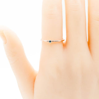 Rose Gold Plated Sterling Silver December Birthstone Ring Size 8.25