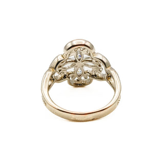 Sterling Silver Ring With Rose Gold Plated Accent Size 8