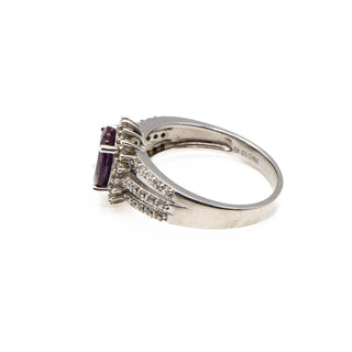 Color Change Sapphire Ring in Sterling Silver Size 8