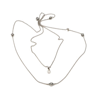 Pandora Dazzling Dainty Droplets Sterling Silver Necklace