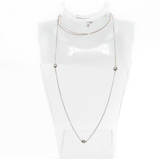 Pandora Dazzling Dainty Droplets Sterling Silver Necklace