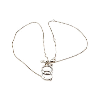 Pandora Circles Sterling Silver Necklace With Clear Zirconia Retired