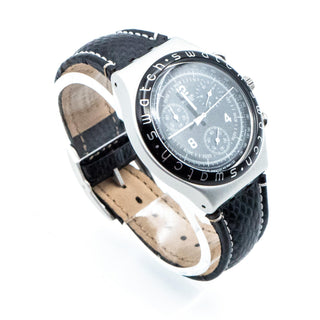 Swatch Irony Chrono High Tail Watch YCS1000 Leather Band