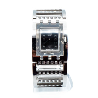 Swatch Square Brilliant Bangle Watch SUBM103G