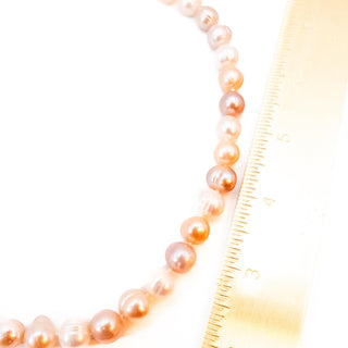 Vintage 18.5-Inch Cultured 11mm Freshwater Pearl Necklace With 925 Clasp