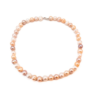 Vintage 18.5-Inch Cultured 11mm Freshwater Pearl Necklace With 925 Clasp