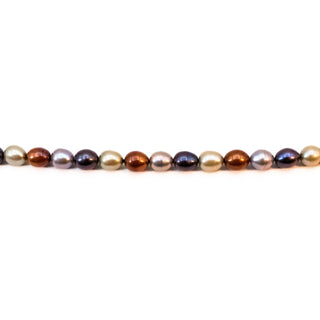 Vintage 36-Inch Multi-Color 8 to 9mm Colorful Cultured Pearl Necklace