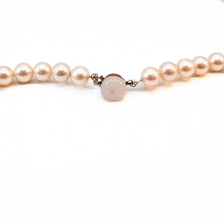 Vintage 37-Inch Simulated White Pearl Necklace