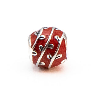 PANDORA Red Vines Sterling Silver Charm With Red Enamel