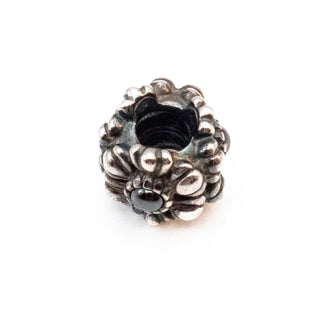 PANDORA March Birthday Blooms Sterling Silver Charm With Hematite