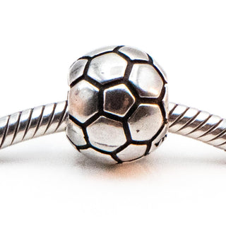 CHARMED MEMORIES Soccer Ball Sterling Silver Charm