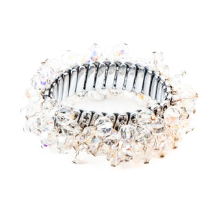 Dazzling 1950s Vintage Aurora Borealis Stretch Bracelet – Made in Japan