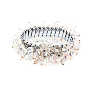 Dazzling 1950s Vintage Aurora Borealis Stretch Bracelet – Made in Japan