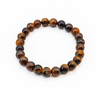 Genuine Tiger Eye Stretch Bracelet 7.1 Inches