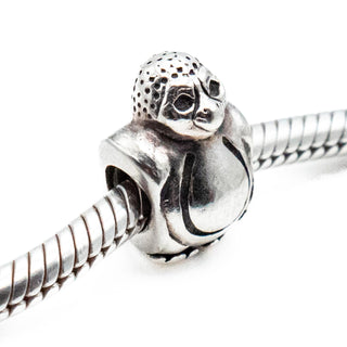 PANDORA Retired Penguin Sterling Silver Charm Animal Bead