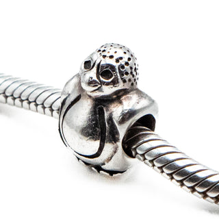 PANDORA Retired Penguin Sterling Silver Charm Animal Bead