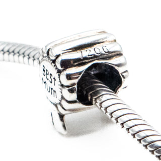 Best Mum Awards Ribbon Sterling Silver Charm