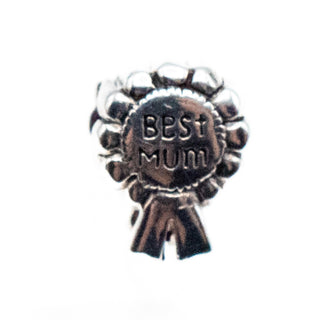 Best Mum Awards Ribbon Sterling Silver Charm