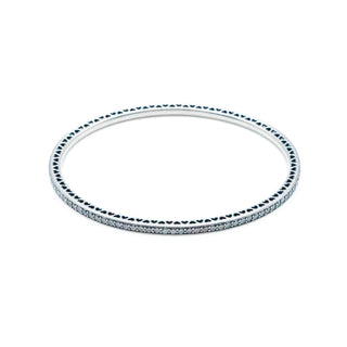 PANDORA Twinkling Forever Sterling Silver Bangle Bracelet With Clear CZ