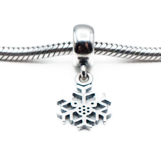 Pandora Disney Mickey's Sparkling Snowflake Sterling Silver Dangle Charm