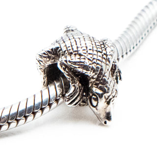 Alligator Sterling Silver Animal Charm Bead