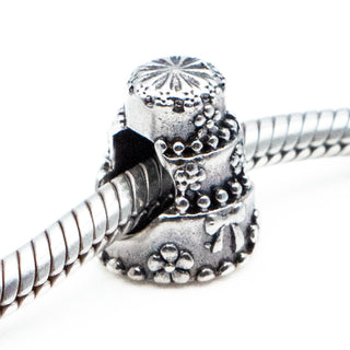 PERSONA Wedding Cake Charm Sterling Silver Bead