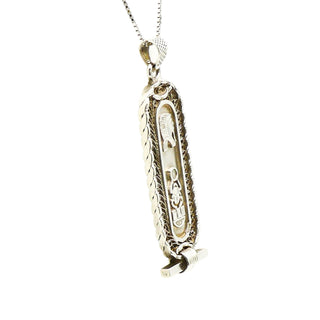 Egyptian Cartouche Sterling Silver Pendant