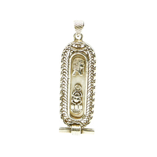 Egyptian Cartouche Sterling Silver Pendant