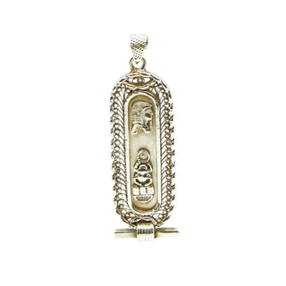 Egyptian Cartouche Sterling Silver Pendant