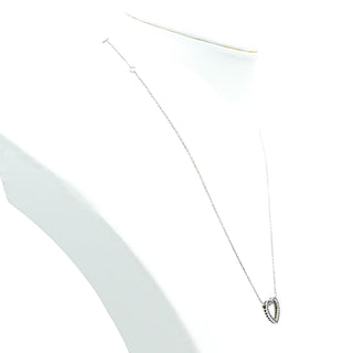 Pandora Loving Hearts of Pandora Sterling Silver 17.7-Inch Necklace With Clear Zirconia