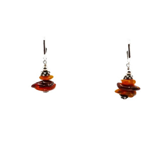 Baltic Amber Sterling Silver Toggle Bracelet With Matching Pendant And Earrings