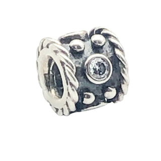 PANDORA Oxy Crown 925 ALE Sterling Silver Charm With Clear Cubic Zirconia 790221CZ - Retired
