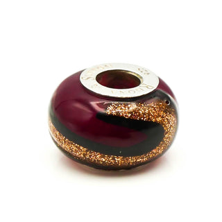 Rhona Sutton Red Painted Glass Bead Sterling Silver Charm
