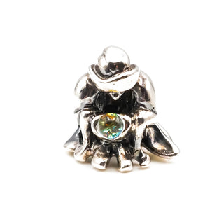 TROLLBEADS Rare The Seer Bead Sterling Silver Charm