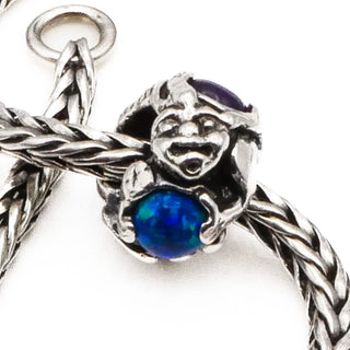 TROLLBEADS RARE Troll With Gems Bead Sterling Silver Charm